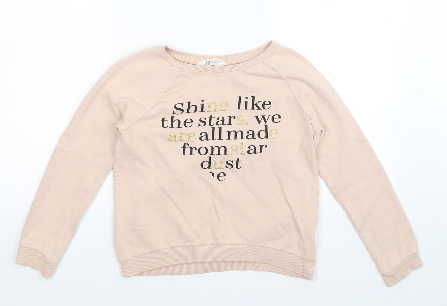 H&M Girls Beige   Pullover Sweatshirt Size 11-12 Years