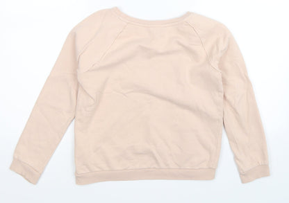 H&M Girls Beige   Pullover Sweatshirt Size 11-12 Years