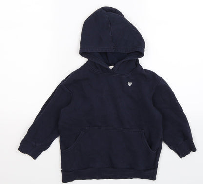 H&M Boys Blue   Pullover Hoodie Size 5 Years