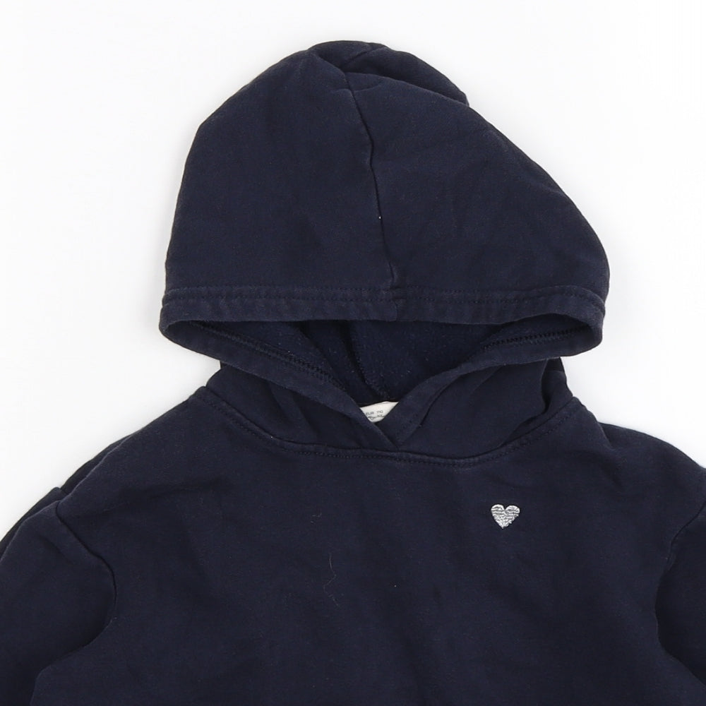 H&M Boys Blue   Pullover Hoodie Size 5 Years