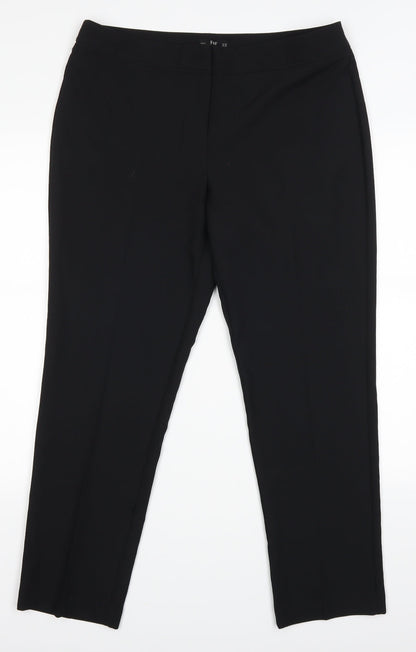 F&F Womens Black   Trousers  Size 14 L27 in