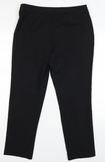 F&F Womens Black   Trousers  Size 14 L27 in