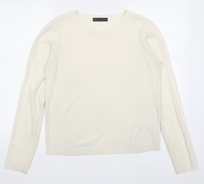 Marks & Spencer Womens Ivory   Pullover Jumper Size 12