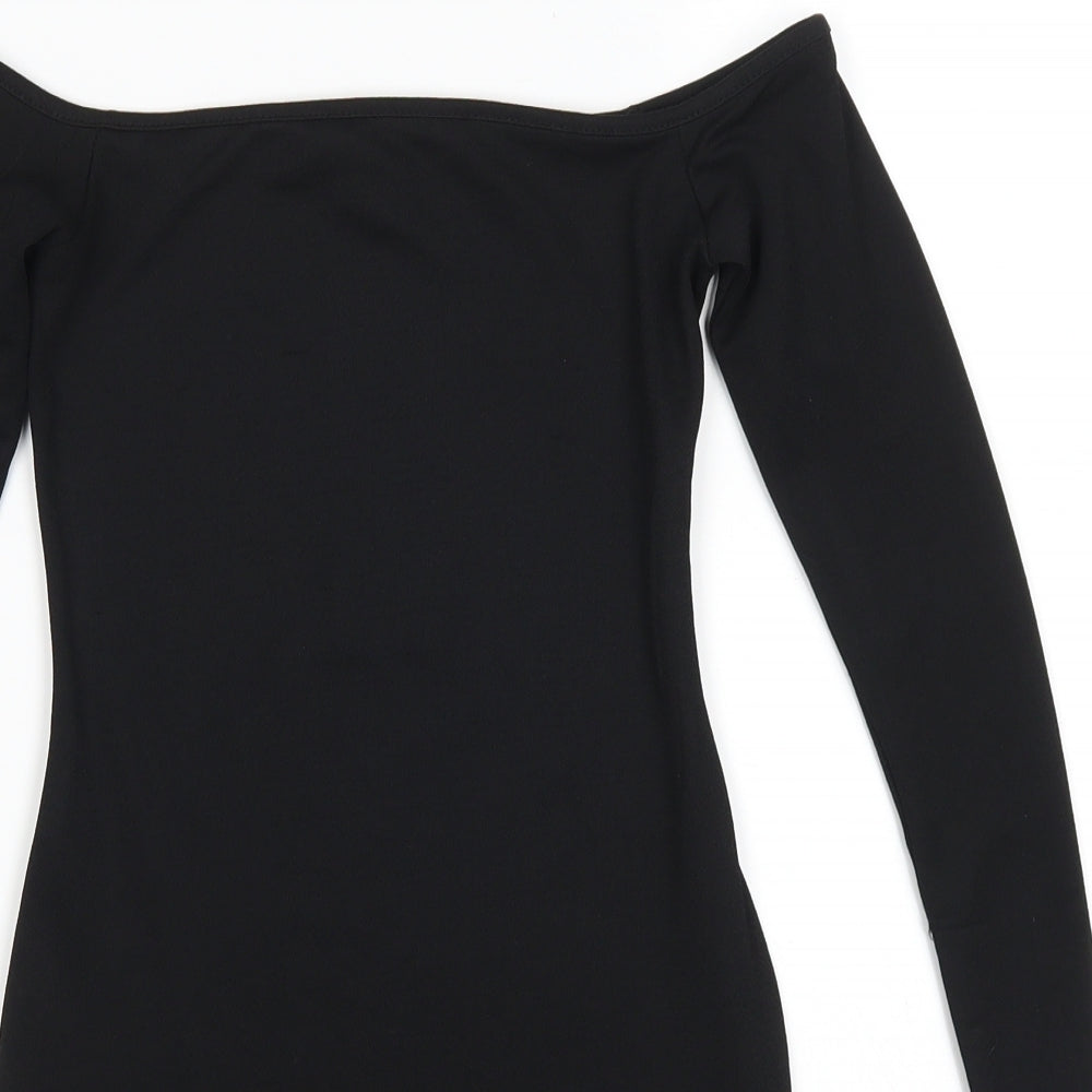 PRETTYLITTLETHING Womens Black   Bodycon  Size 6