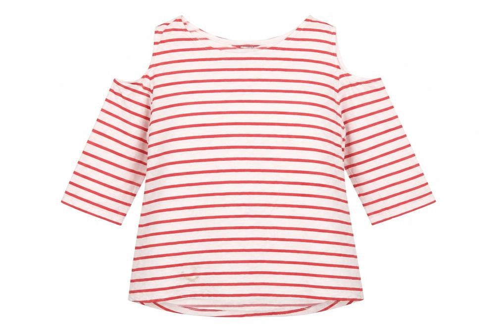 Womens UK Size 10 Pomodoro Red Basic Blouse