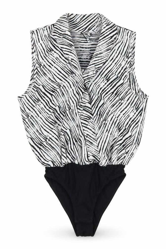 Womens UK Size 8 Topshop One-Piece Black Leotard