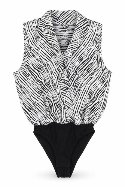 Womens UK Size 8 Topshop One-Piece Black Leotard