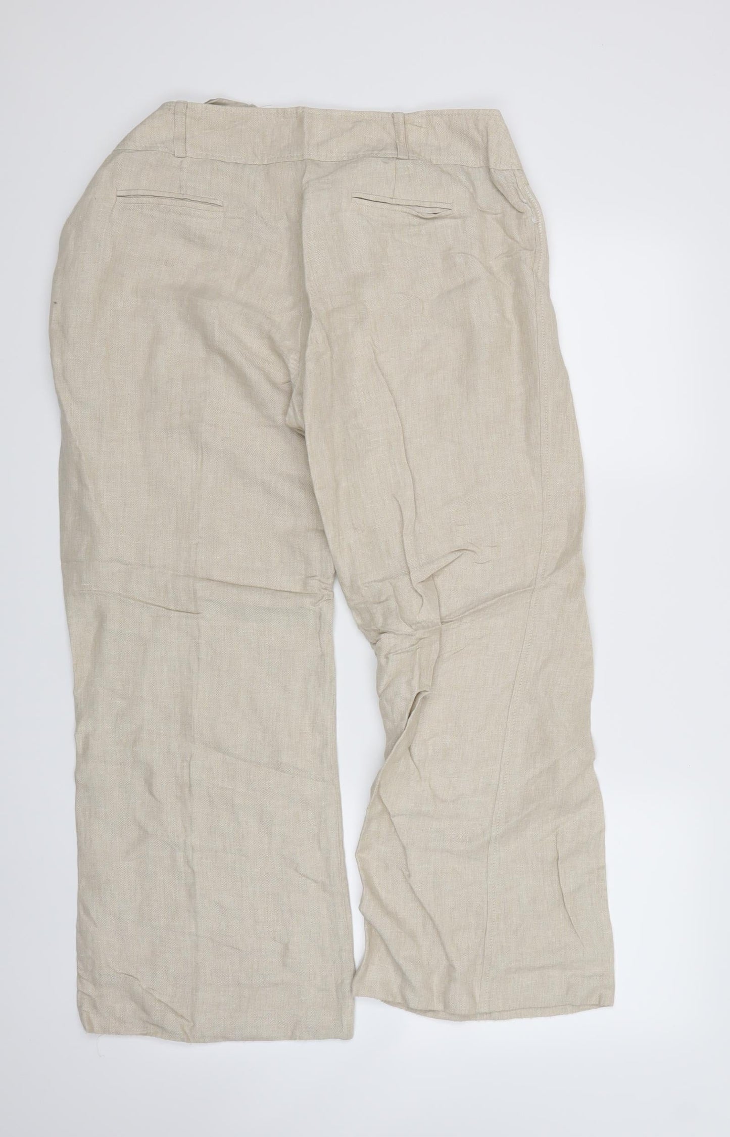 Womens UK Size 14 MINUET Regular Fit  Beige Trousers