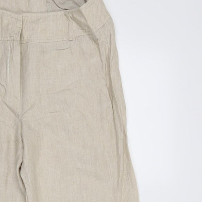 Womens UK Size 14 MINUET Regular Fit  Beige Trousers