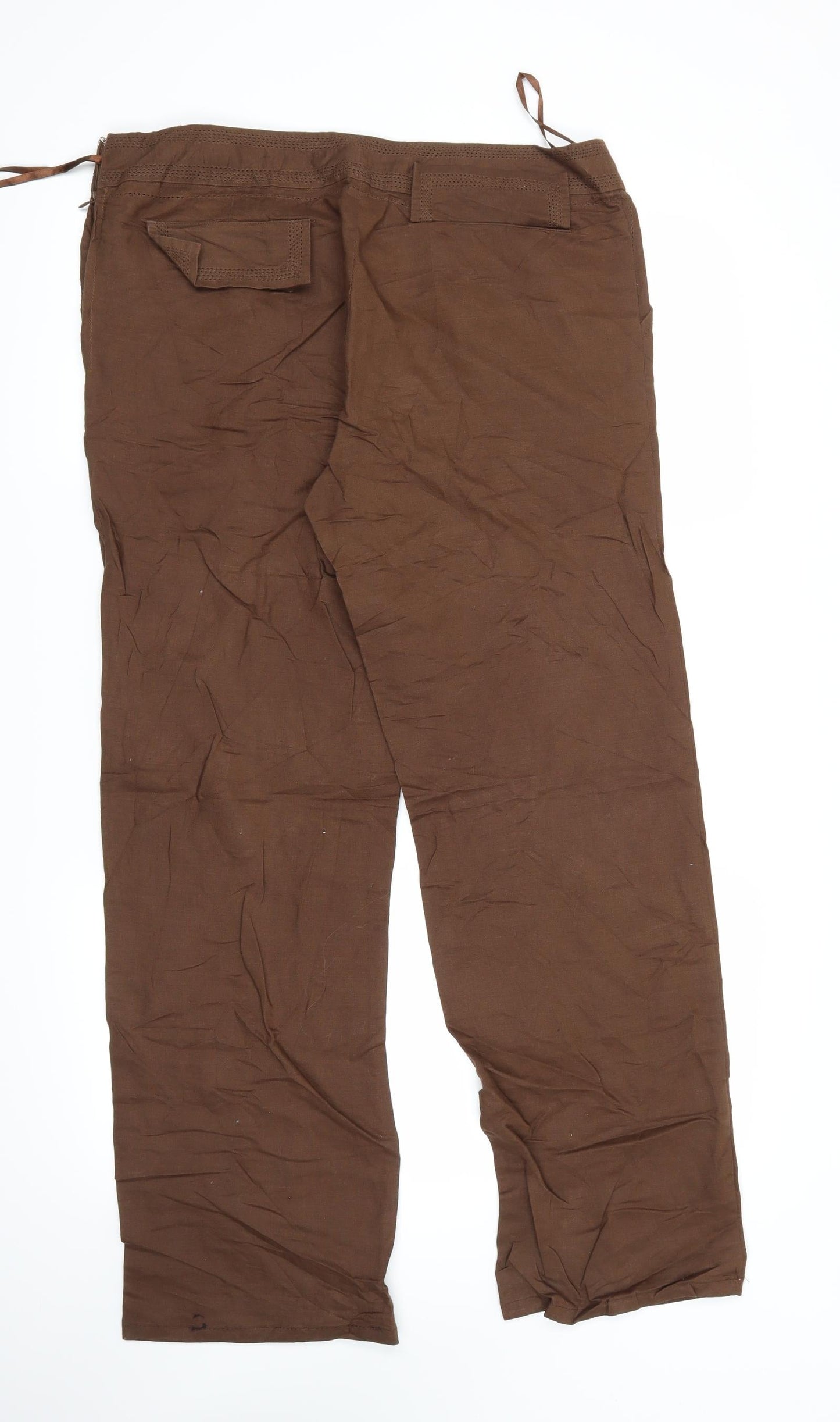 NOW ON Womens Brown   Trousers  Size 12 L31 in