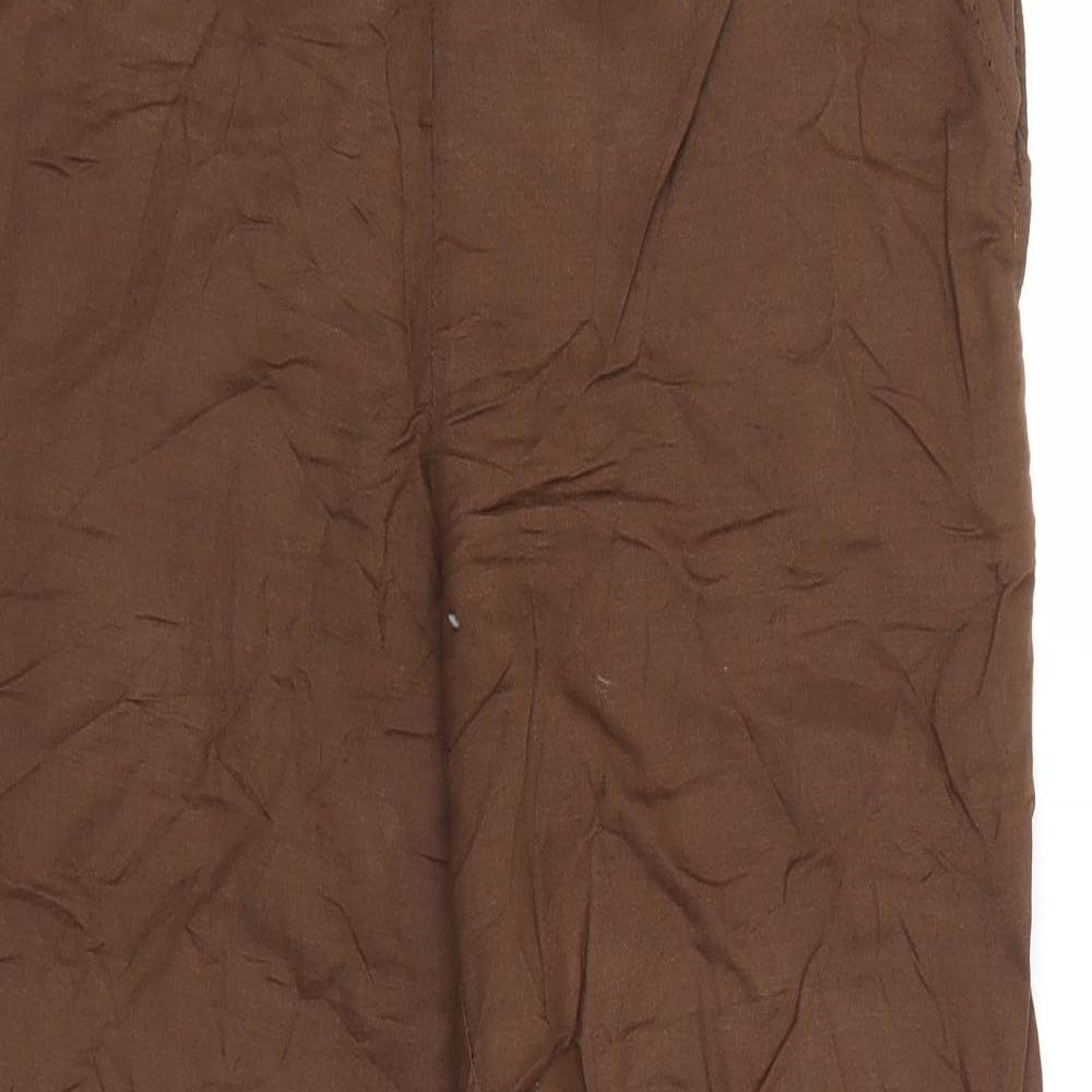 NOW ON Womens Brown   Trousers  Size 12 L31 in