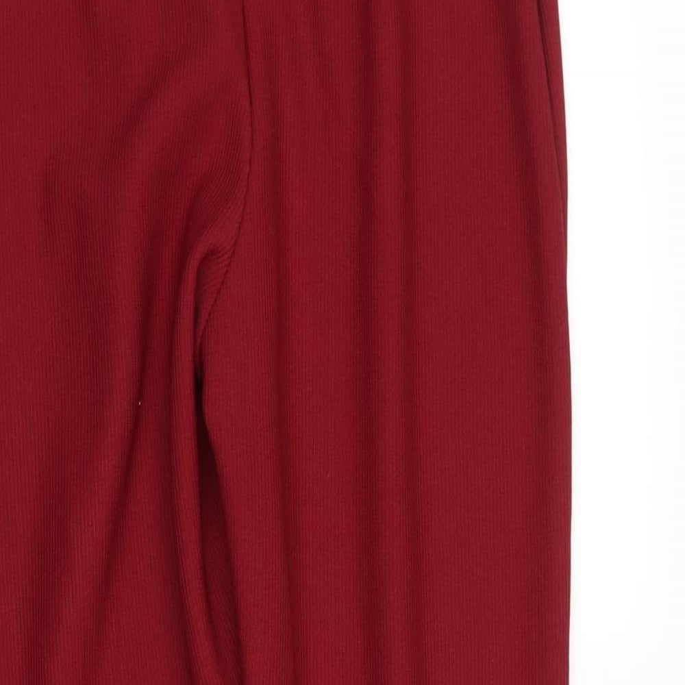 no brand Womens Red   Trousers  Size 10 L25 in