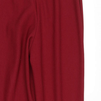 no brand Womens Red   Trousers  Size 10 L25 in