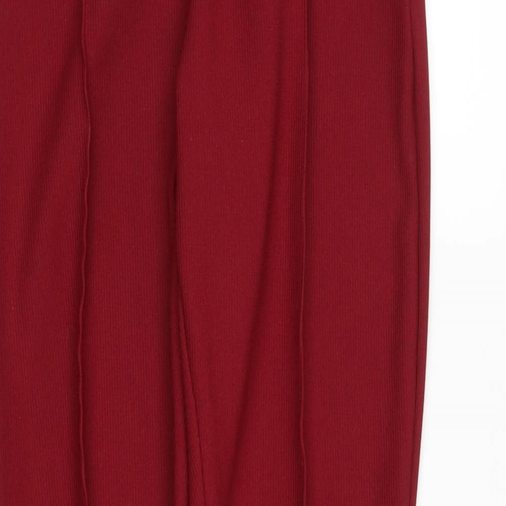 no brand Womens Red   Trousers  Size 10 L25 in