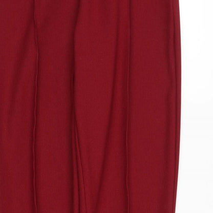 no brand Womens Red   Trousers  Size 10 L25 in