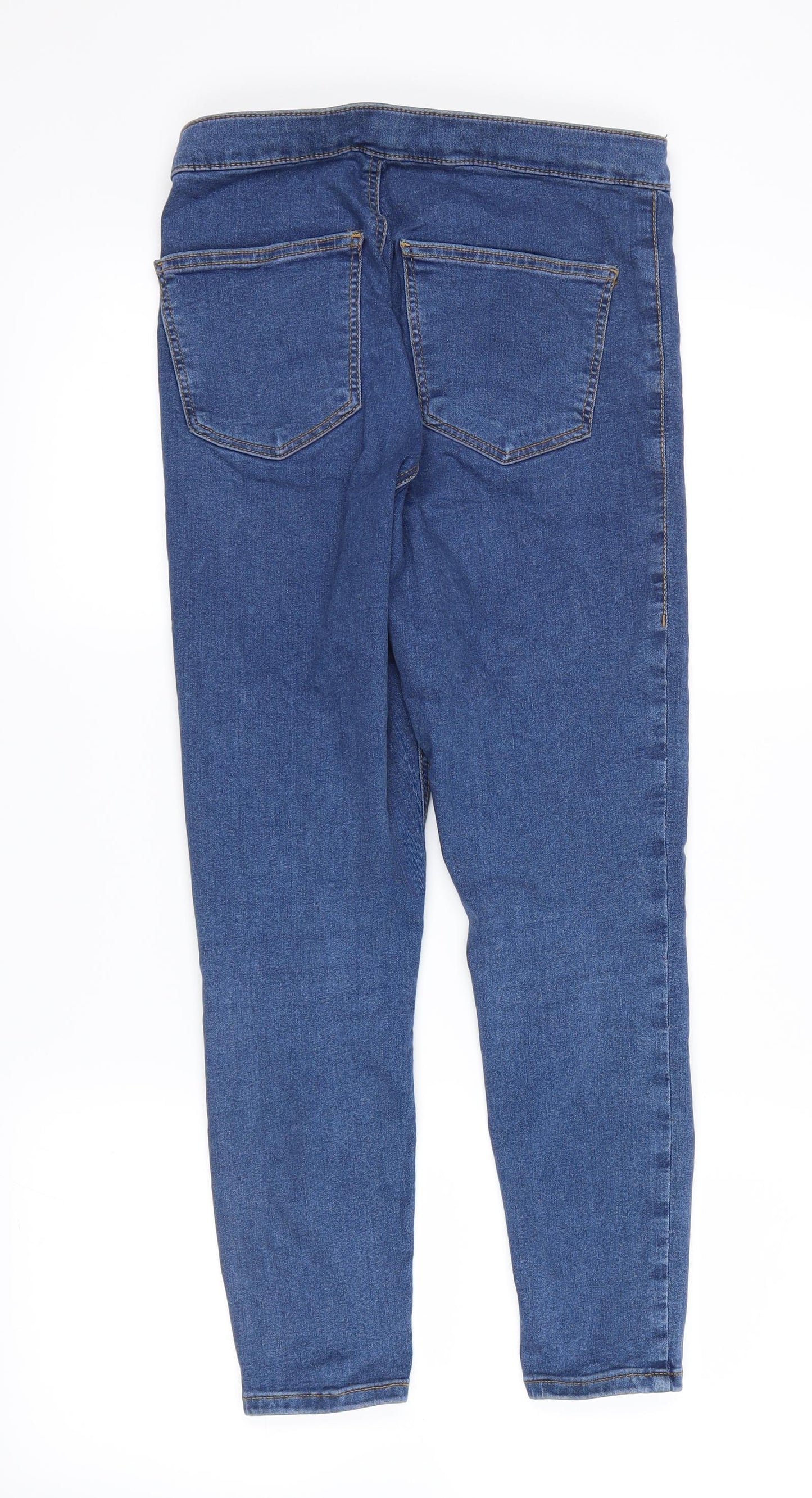 Mens UK Size 28 in Topshop Regular Fit Straight Blue Jeans
