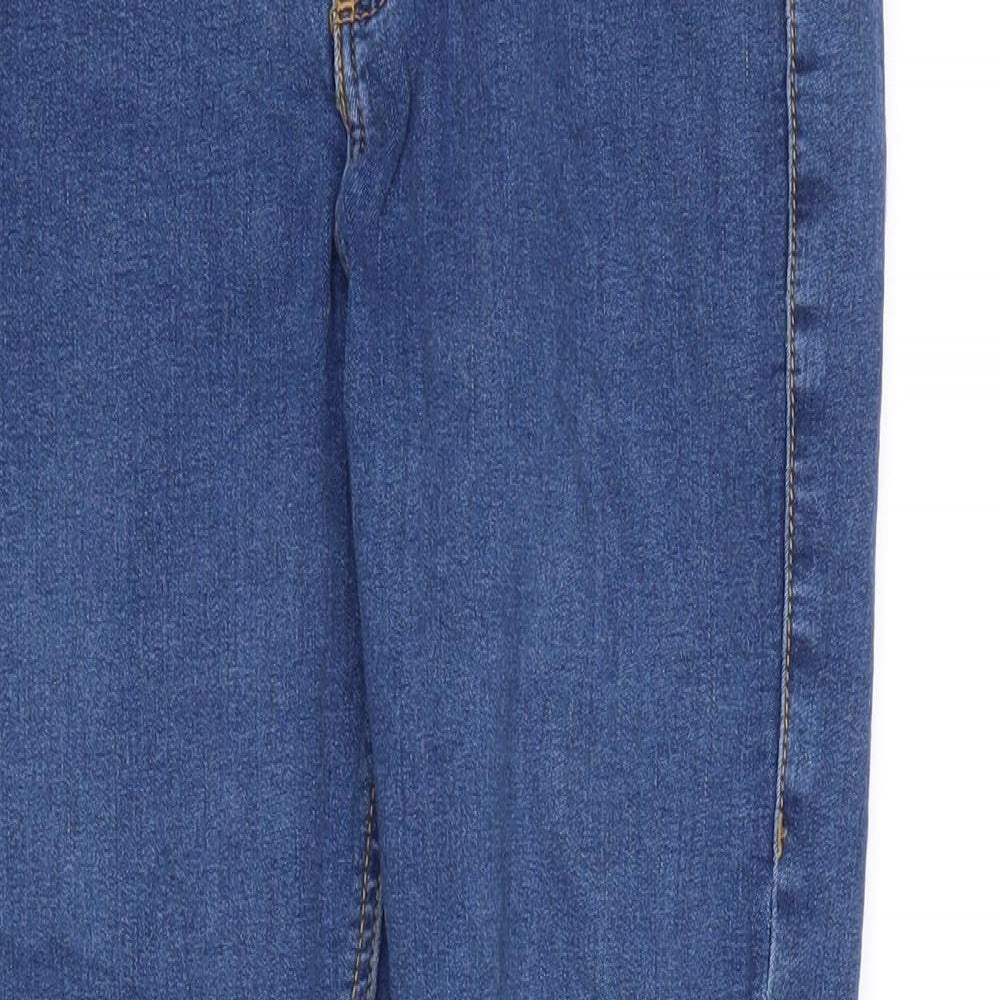 Mens UK Size 28 in Topshop Regular Fit Straight Blue Jeans