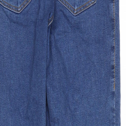 Mens UK Size 28 in Topshop Regular Fit Straight Blue Jeans