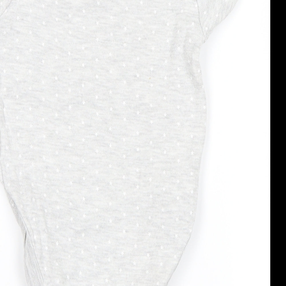 pure nanu  Grey Polka Dot  Babygrow One-Piece Size 12-18 Months  - stars