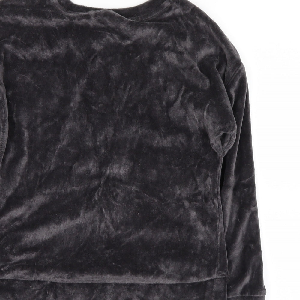 NEXT Girls Grey   Pullover Sweatshirt Size 7 Years  - stars