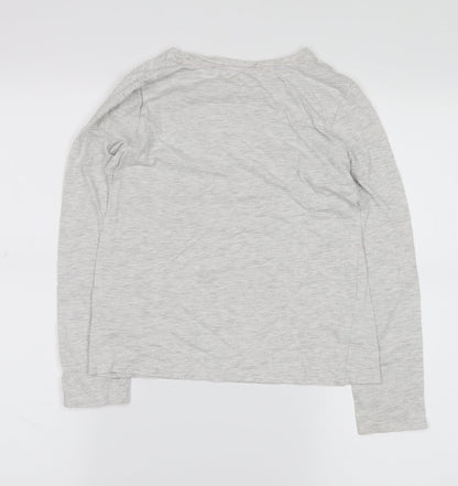 YD Girls Grey   Top Pyjama Top Size 10-11 Years  - limited edition paris