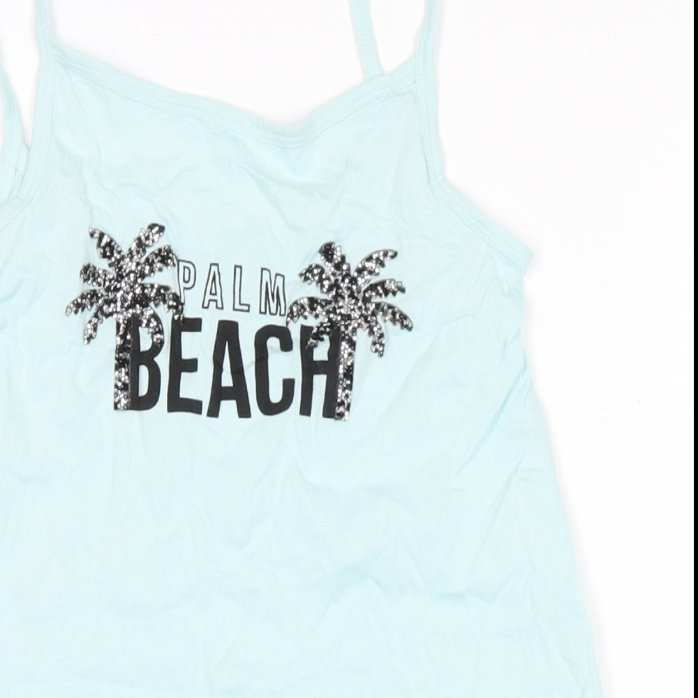 PEP & cO Girls Blue   Top Pyjama Top Size 8-9 Years  - palm beach