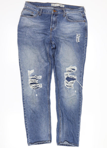 denim co Womens Blue  Denim Straight Jeans Size 10