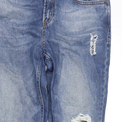 denim co Womens Blue  Denim Straight Jeans Size 10