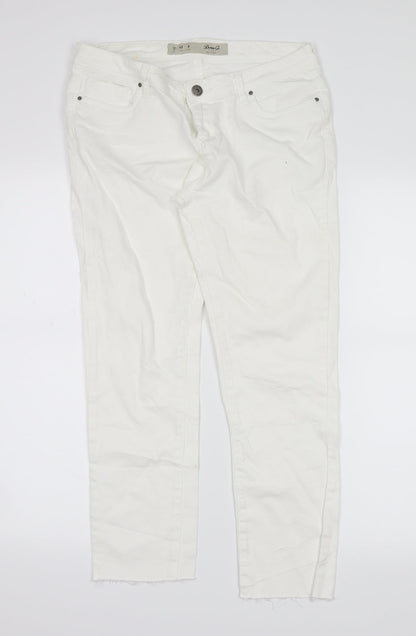 denim co  Womens White  Denim Straight Jeans Size 12