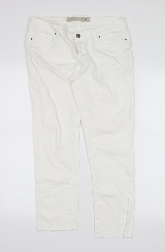 denim co  Womens White  Denim Straight Jeans Size 12