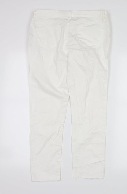 denim co  Womens White  Denim Straight Jeans Size 12