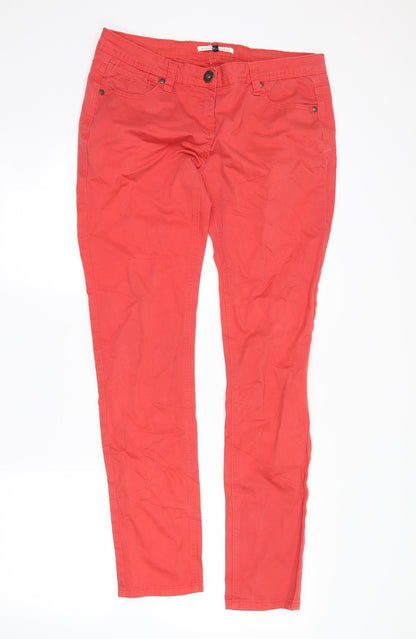blonde + blonde Womens Red  Denim Straight Jeans Size 12