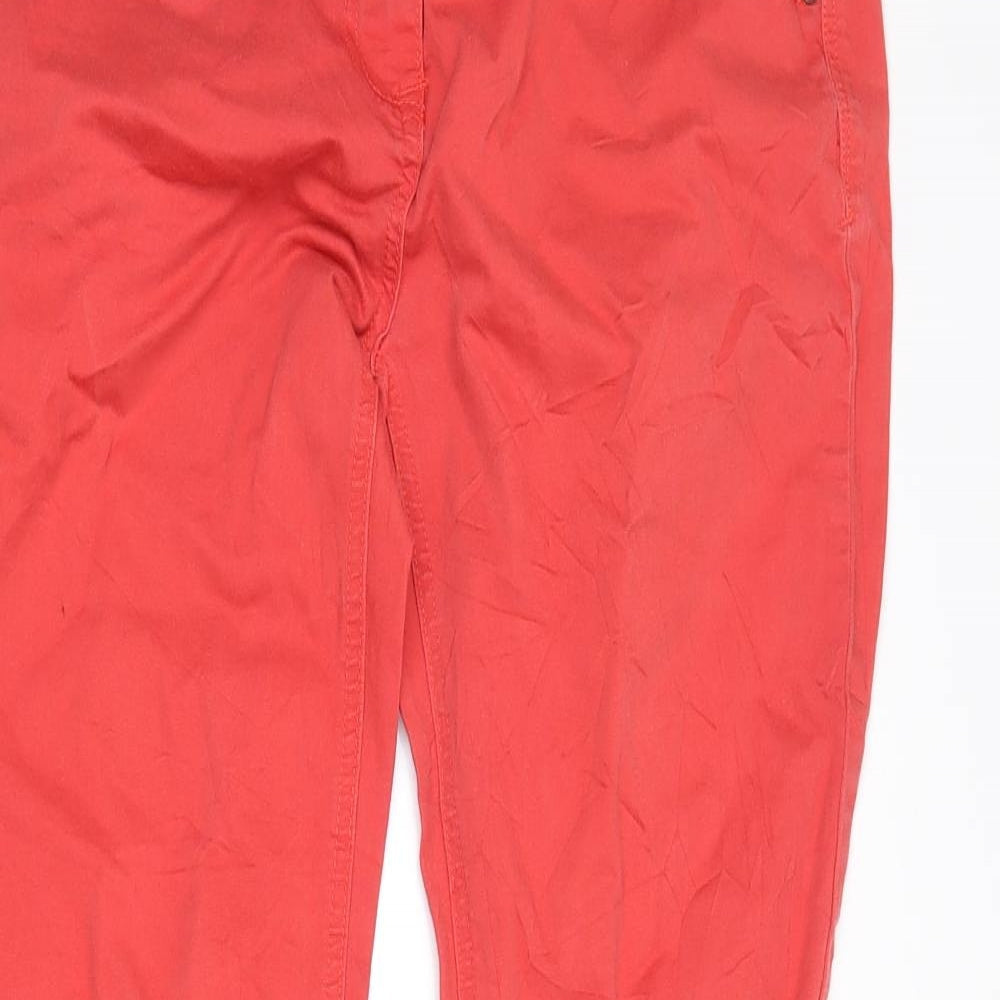 blonde + blonde Womens Red  Denim Straight Jeans Size 12