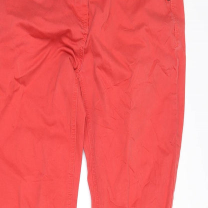 blonde + blonde Womens Red  Denim Straight Jeans Size 12