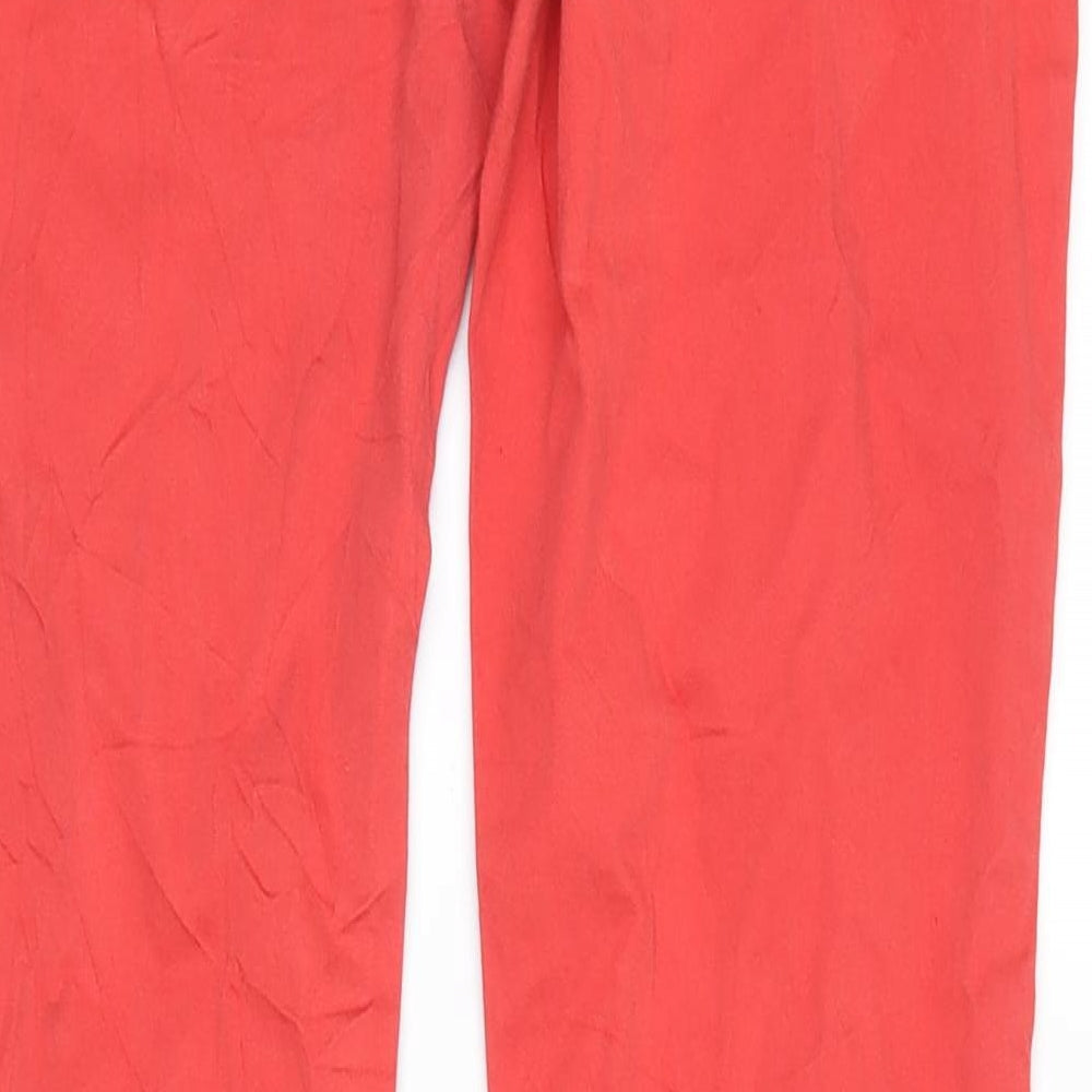 blonde + blonde Womens Red  Denim Straight Jeans Size 12