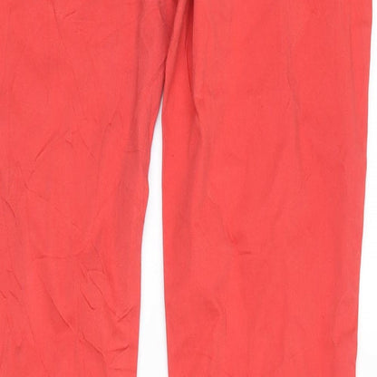 blonde + blonde Womens Red  Denim Straight Jeans Size 12