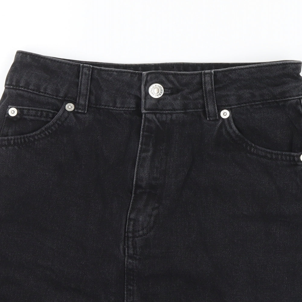 Womens UK Size 6 Topshop Mini Denim Skirt