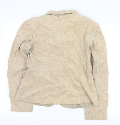 New Look Womens Beige  Corduroy Jacket  Size 12