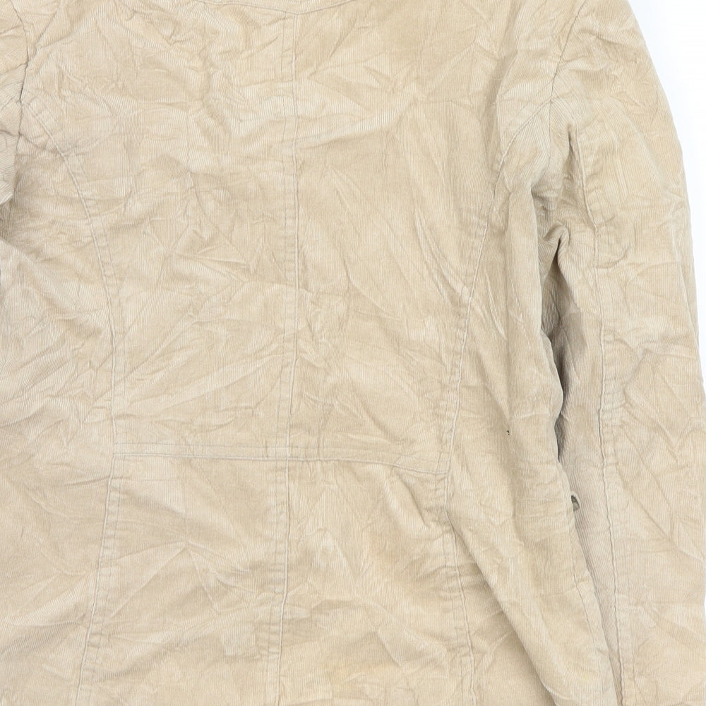 New Look Womens Beige  Corduroy Jacket  Size 12
