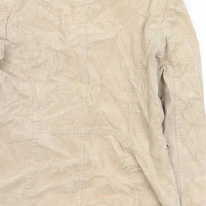 New Look Womens Beige  Corduroy Jacket  Size 12
