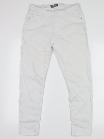 Dorothy Perkins Womens White  Denim Straight Jeans Size 6