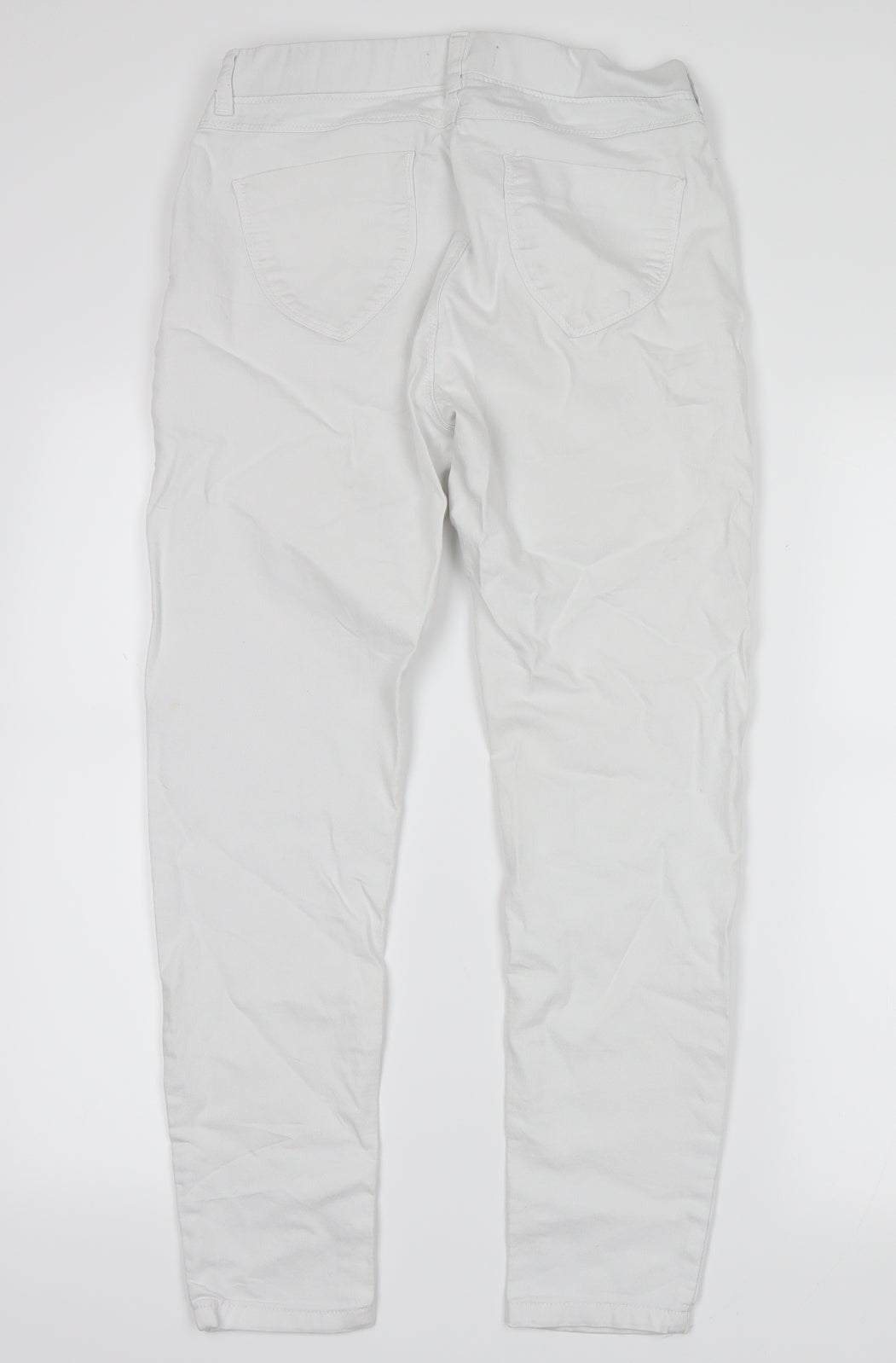 Dorothy Perkins Womens White  Denim Straight Jeans Size 6