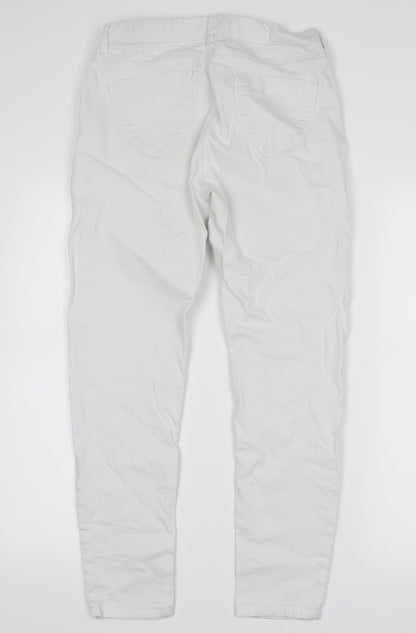Dorothy Perkins Womens White  Denim Straight Jeans Size 6