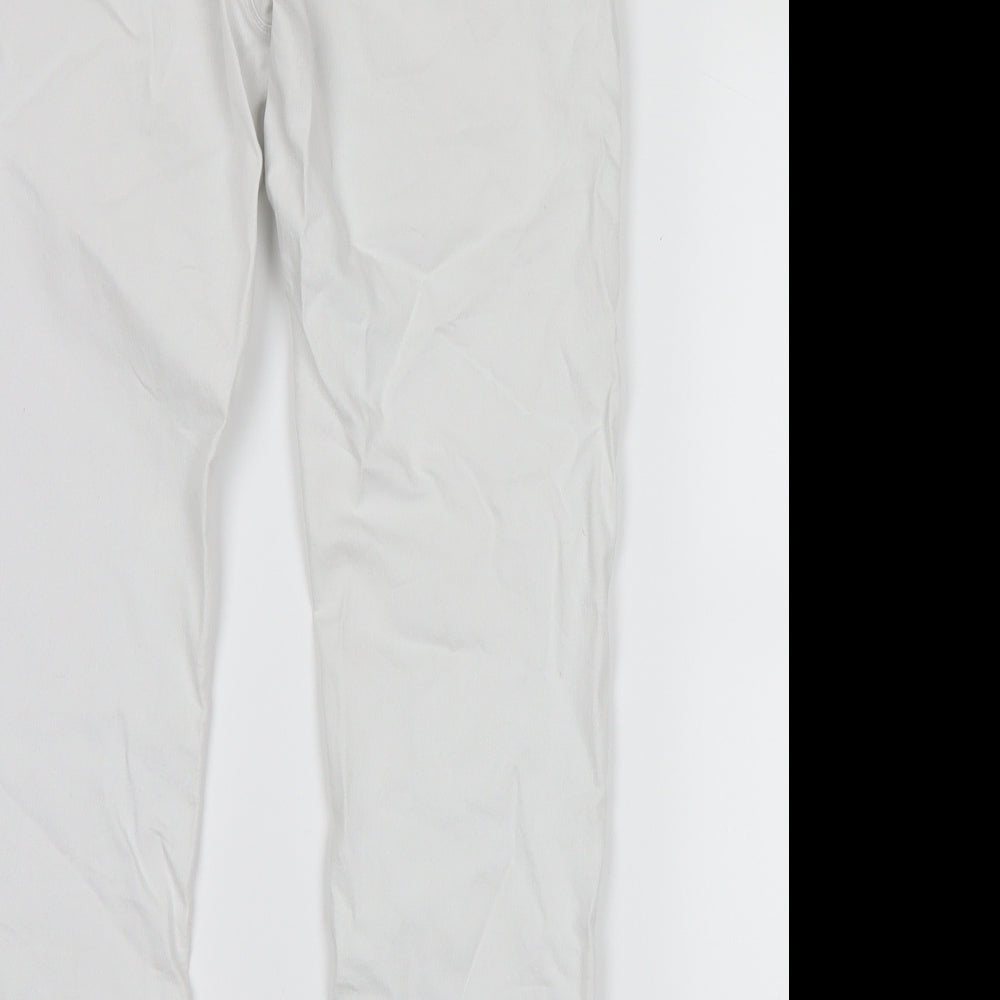 Dorothy Perkins Womens White  Denim Straight Jeans Size 6