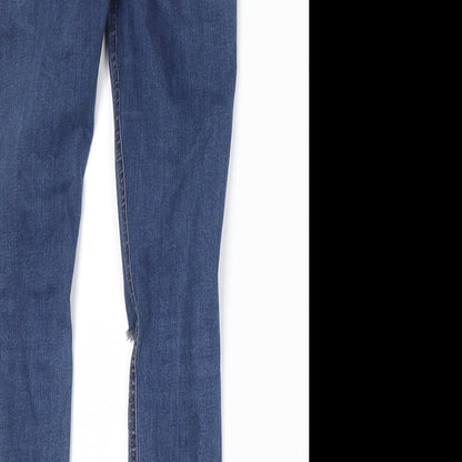 Mens UK Size 26 in Topshop Regular Fit Straight Blue Jeans