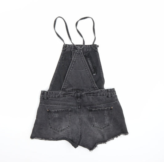 Denim co. Womens Black  Denim Dungaree One-Piece Size 10 L3 in