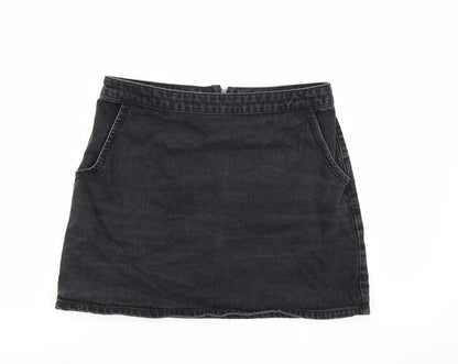 Womens UK Size  Topshop A-Line Denim Skirt
