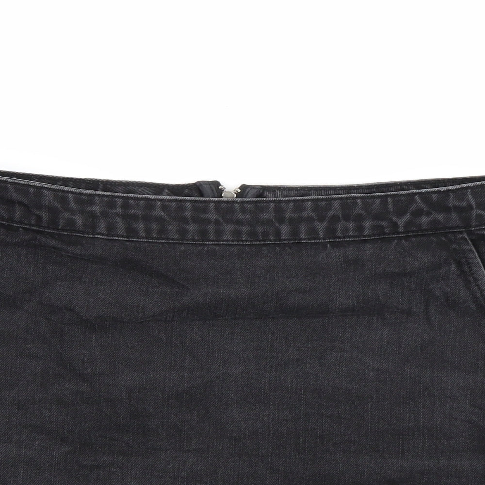 Womens UK Size  Topshop A-Line Denim Skirt