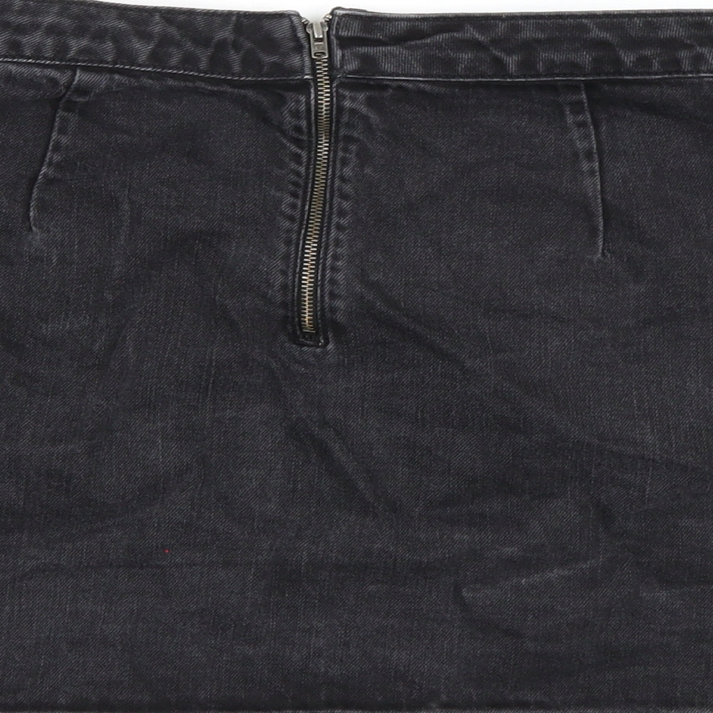 Womens UK Size  Topshop A-Line Denim Skirt