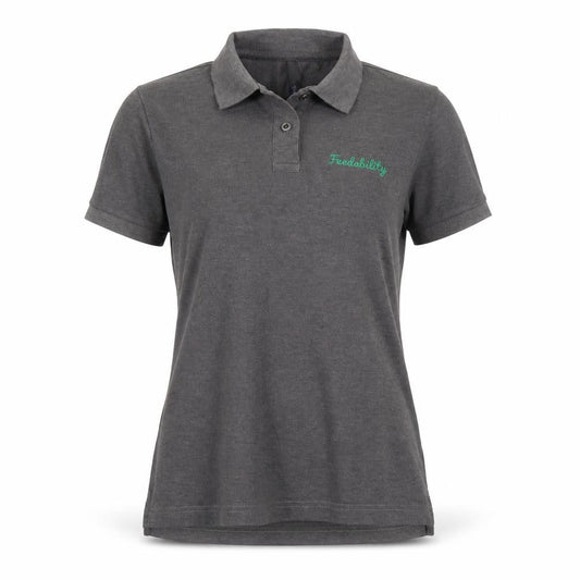 Asquith & Fox Womens Grey   Basic Polo Size M